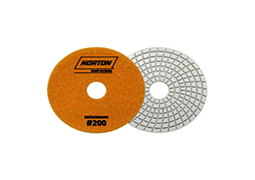 DISCO DE LIXA DIAMANTADO POLIMENTO COM VELCRO 100 G200 LARANJA