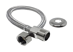 ENGATE FLEXÍVEL MALHA INOX 60CM BLISTER