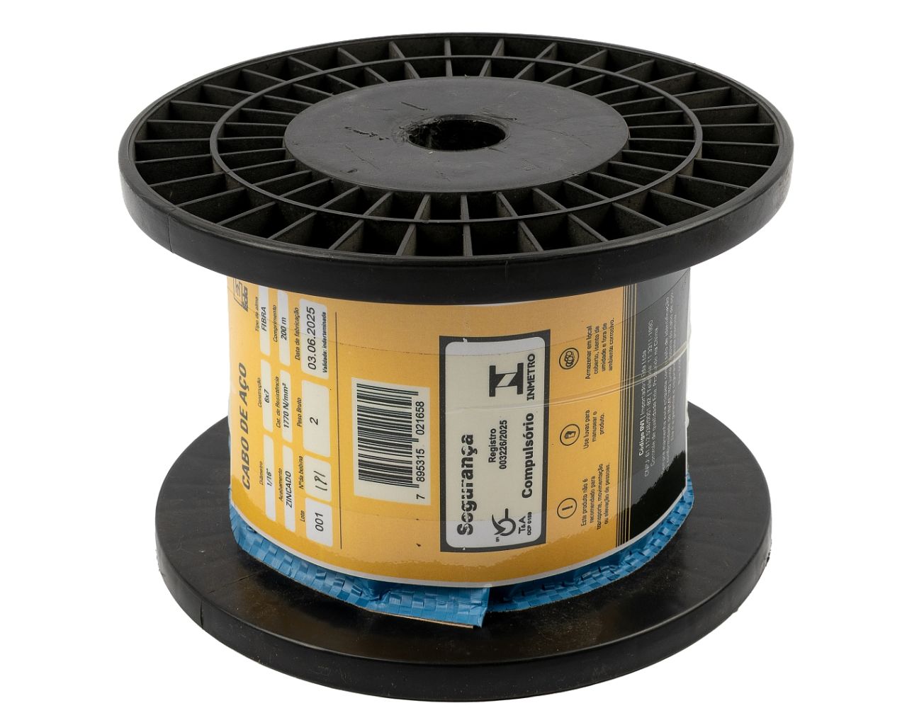 CABO DE AÇO ALMA FIBRA 6X7 3/16