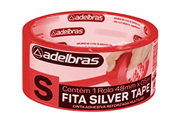 FITA SILVER TAPE ADELBRAS VERMELHA 48MMX5M