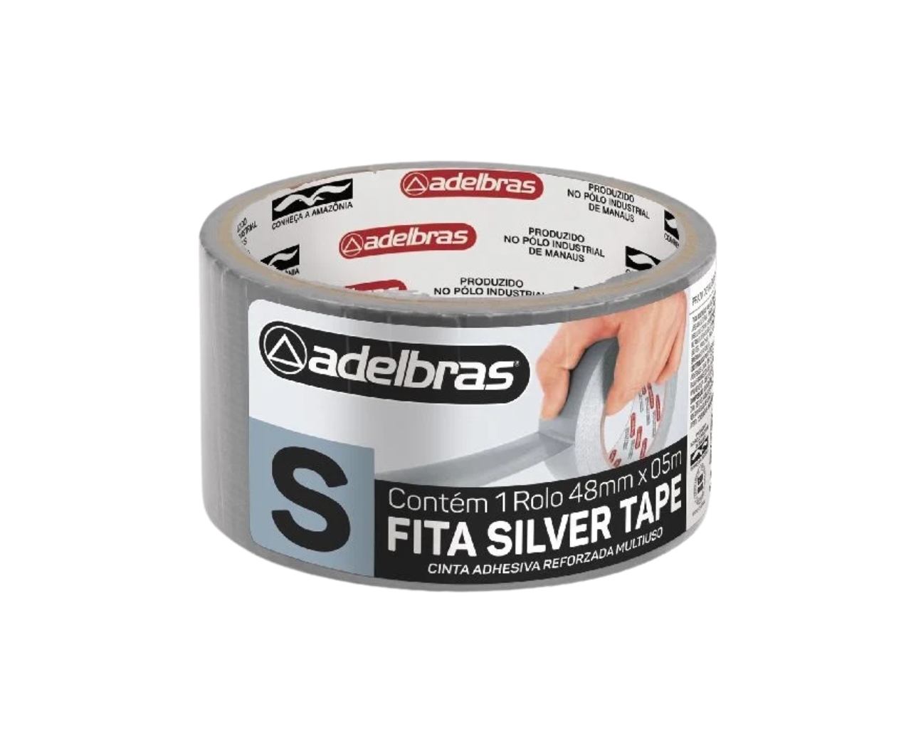 FITA SILVER TAPE ADELBRAS BRANCA 48MMX5M