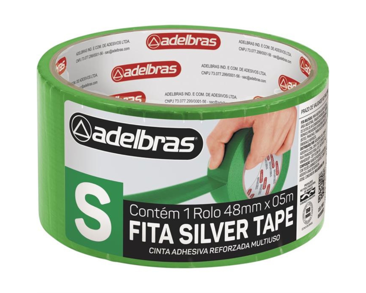 FITA SILVER TAPE ADELBRAS VERDE 48MMX5M