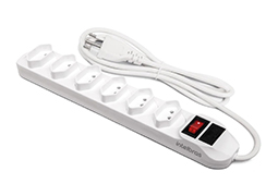 FILTRO DE LINHA COM FUSÍVEL 6 TOMADAS EPE 1006