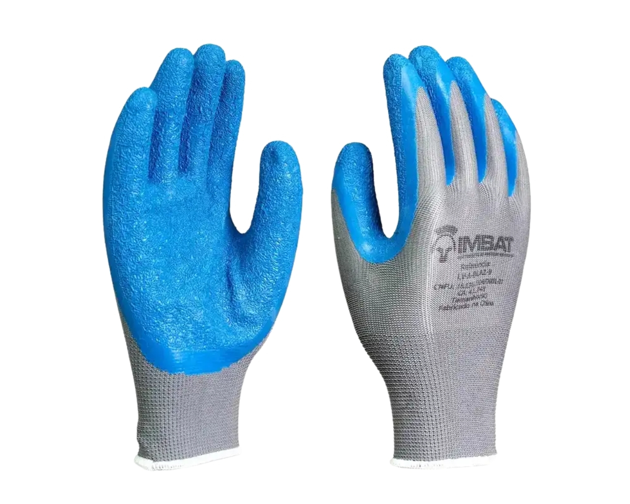 LUVA TRICOTADA BANHO LÁTEX PALMAR AZUL 10