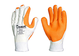 LUVA TRICOTADA VULCANIZADA LARANJA 8