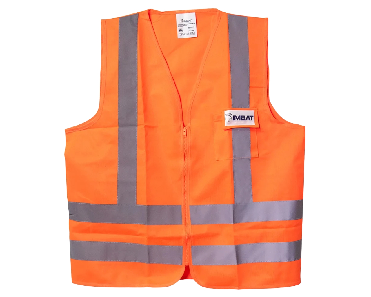COLETE REFLETIVO LARANJA 1 BOLSO XXG