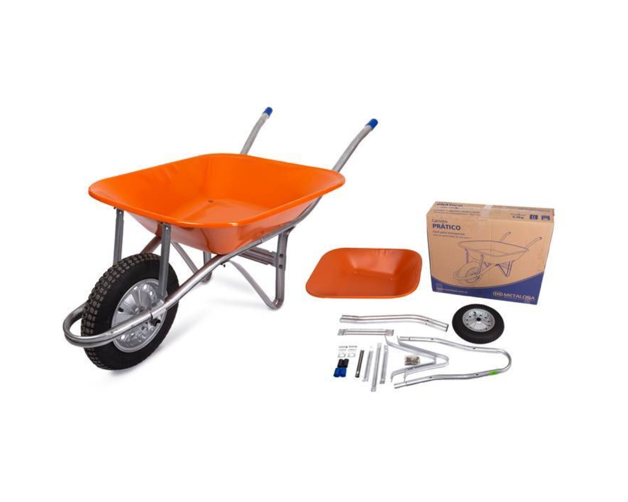 CARRINHO MAO PRATICO EMBALADO CX PNEU CAMARA METALOSA 60LTS