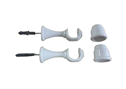 SUPORTE VARAO CORTINA MÉDIO 19MM BRANCO