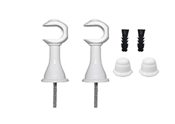 SUPORTE VARAO CORTINA GROSSO 28MM BRANCO