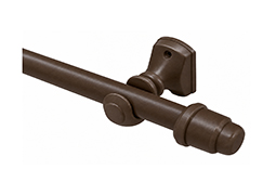VARAO CORTINA MÉDIO 19MM 1,5M IMBUIA