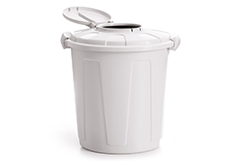 LIXEIRA MULTIUSO 60 LITROS BRANCA C/VISOR