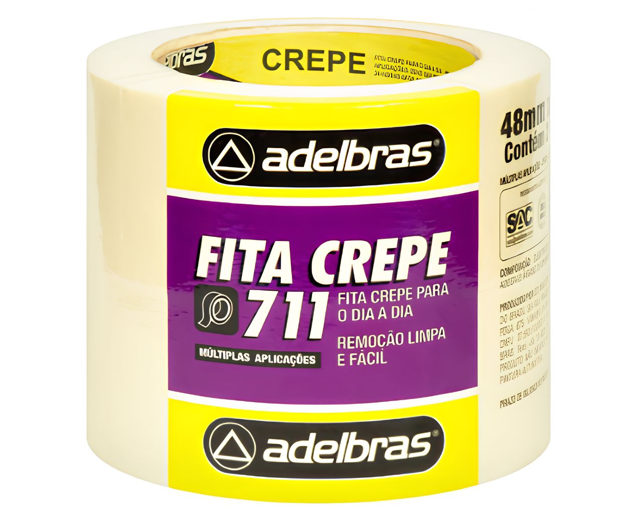 FITA CREPE USO GERAL IMOBILIARIA 18MMX40M 711