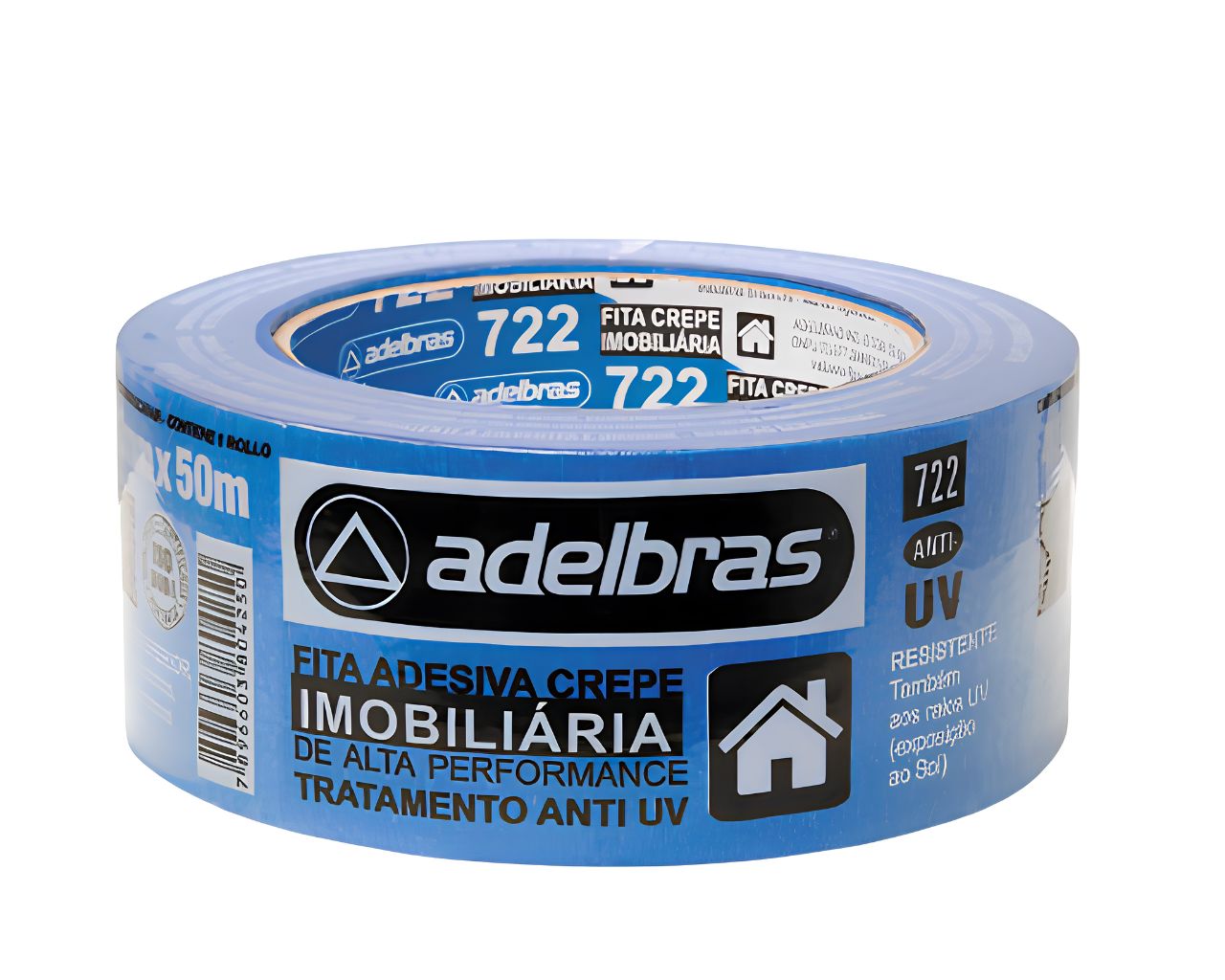 FITA CREPE AZUL ANTI UV PROFISSIONAL 24MMX50M 722