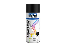 TINTA SPRAY TEKBOND METALICO PRETO 350 ML/250G