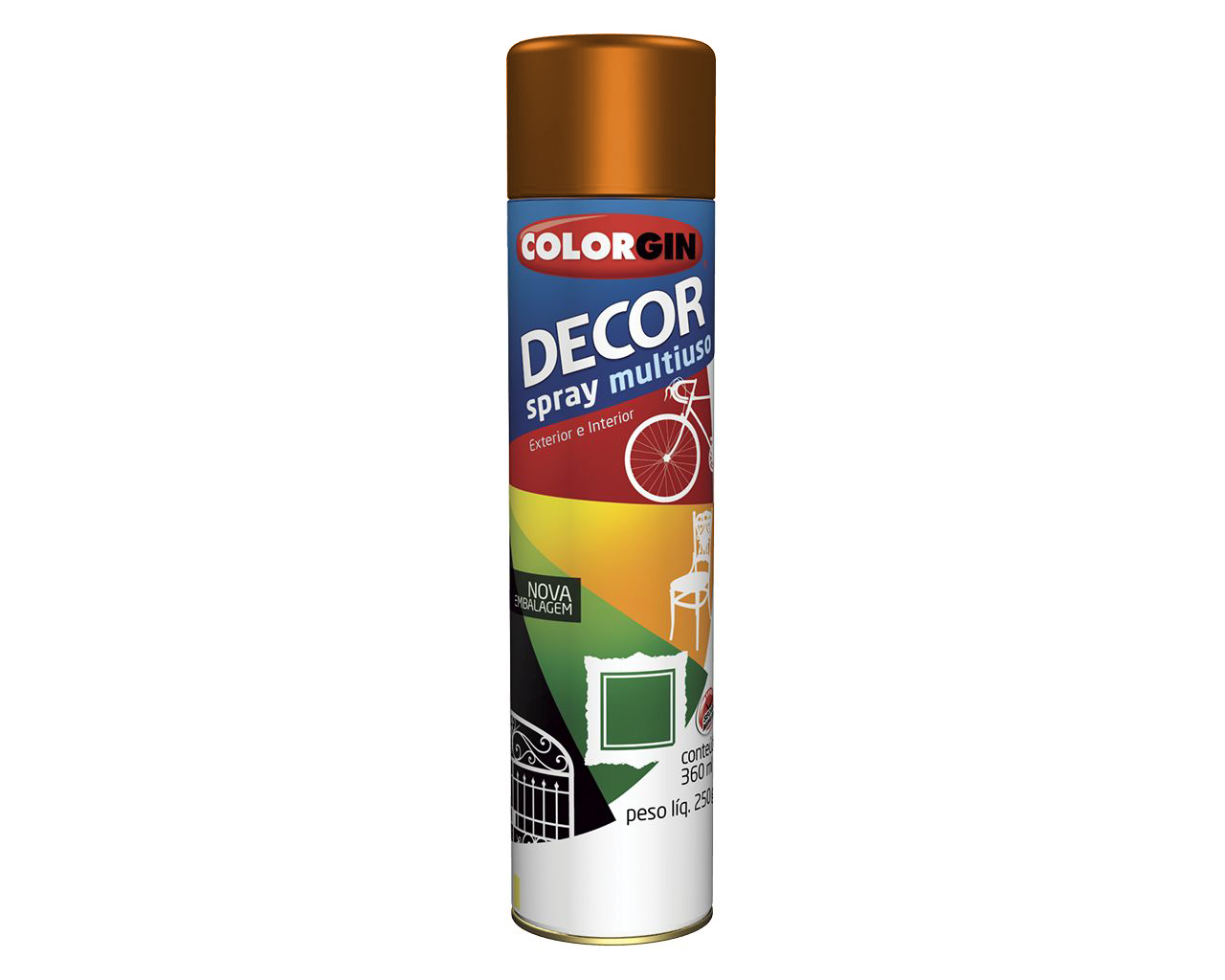 TINTA SPRAY DECOR MARROM BARROCO