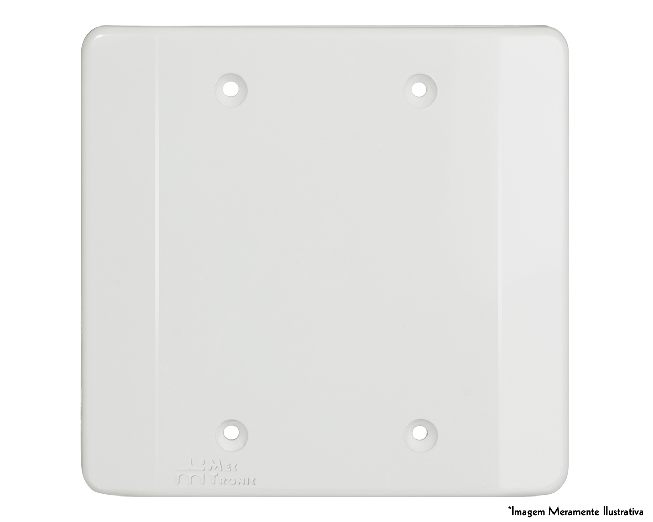 PLACA CEGA MILLENIUM BRANCA 4x4