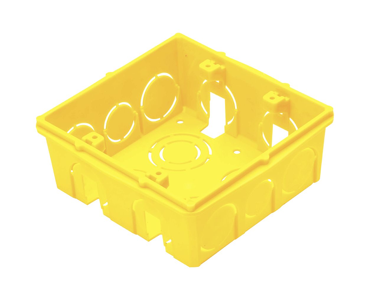 CAIXA LUZ TRAMONTINA 4X4 PVC AMARELA 57500/042