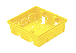 CAIXA LUZ TRAMONTINA 4X4 PVC AMARELA 57500/042