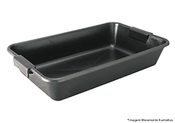 CAIXA PARA MASSA EM PVC 20L PRETA