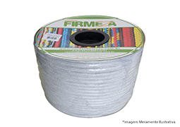 CORDA PP TRANÇADA CARRETEL BRANCA 12MM 140M