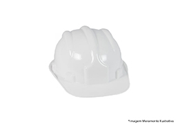 CAPACETE SEGURANÇA ABA FRONTAL BRANCO
