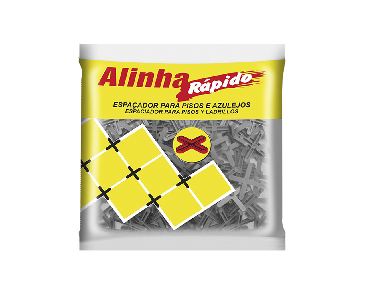 ESPAÇADOR PARA PISO E AZULEJO ALINHA RÁPIDO 4,0MM 100 PEÇAS BLISTER