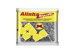 ESPAÇADOR PARA PISO E AZULEJO ALINHA RÁPIDO 4,0MM 100 PEÇAS BLISTER