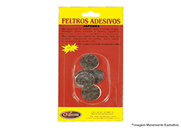 FELTRO DIÂMETRO 25MM 08 PEÇAS BLISTER