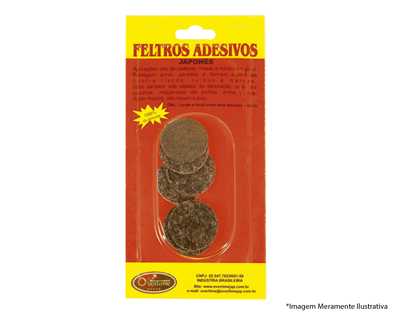FELTRO DIÂMETRO 30MM 08 PEÇAS BLISTER
