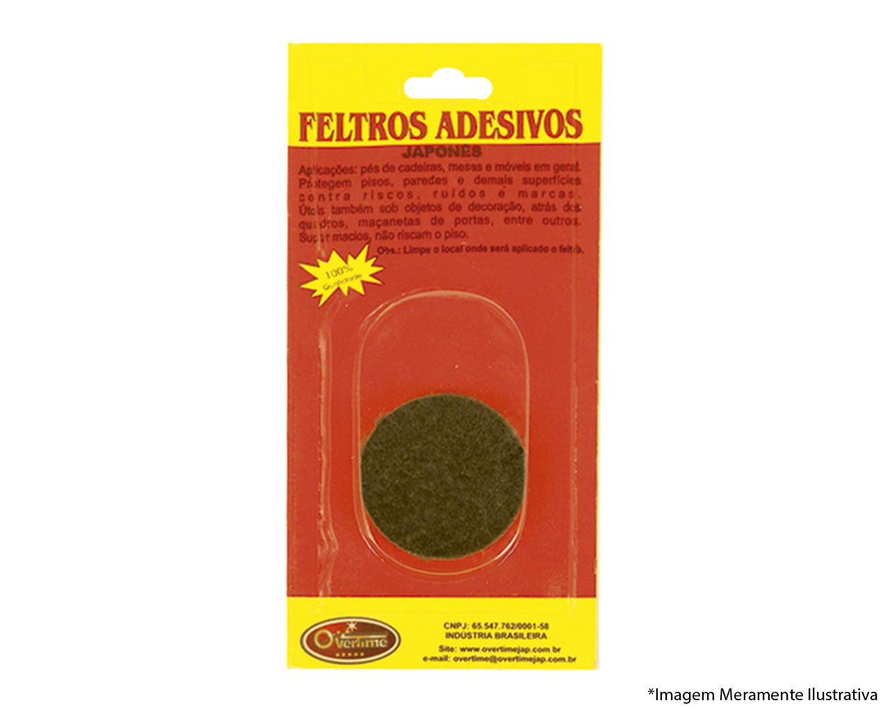 FELTRO DIÂMETRO 45MM 04 PEÇAS BLISTER