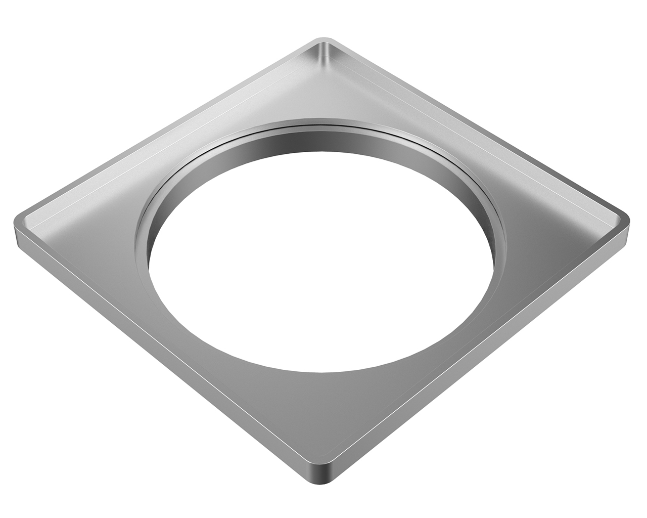 PORTA GRELHA QUADRADA 10CM PRATA