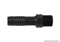 ADAPTADOR PARA MANGUEIRA POLIPROPILENO PRETO ROSCA EXTERNA 1/2