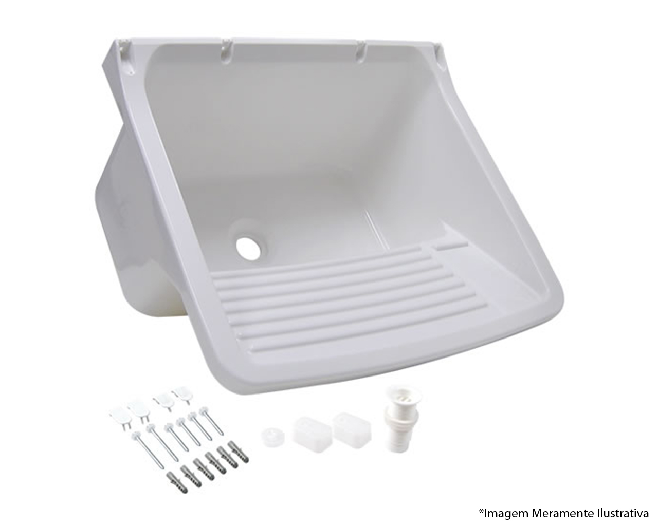 TANQUE PLÁSTICO 34LT TOTAL 19LT UTIL TQ1 BRANCO