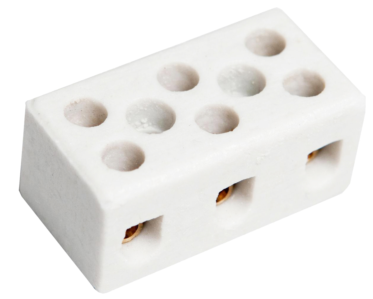 CONECTOR DE PORCELANA 06MM 3 POLOS