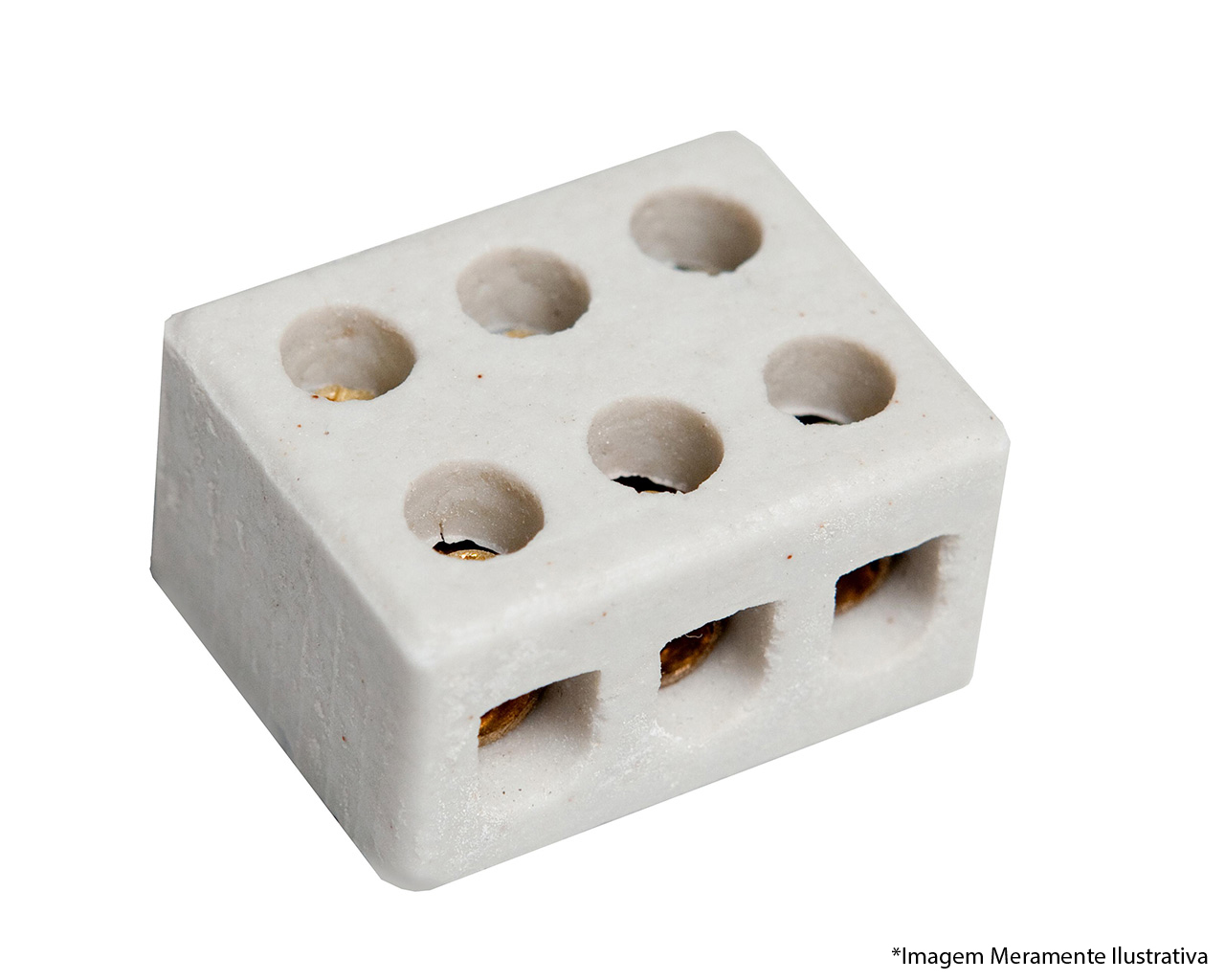 CONECTOR DE PORCELANA 10MM 3 POLOS