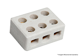 CONECTOR DE PORCELANA 10MM 3 POLOS
