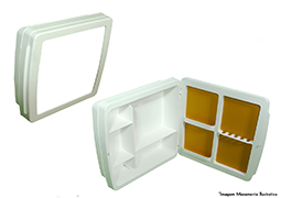 ARMÁRIO PARA BANHEIRO PLÁSTICO BRANCO