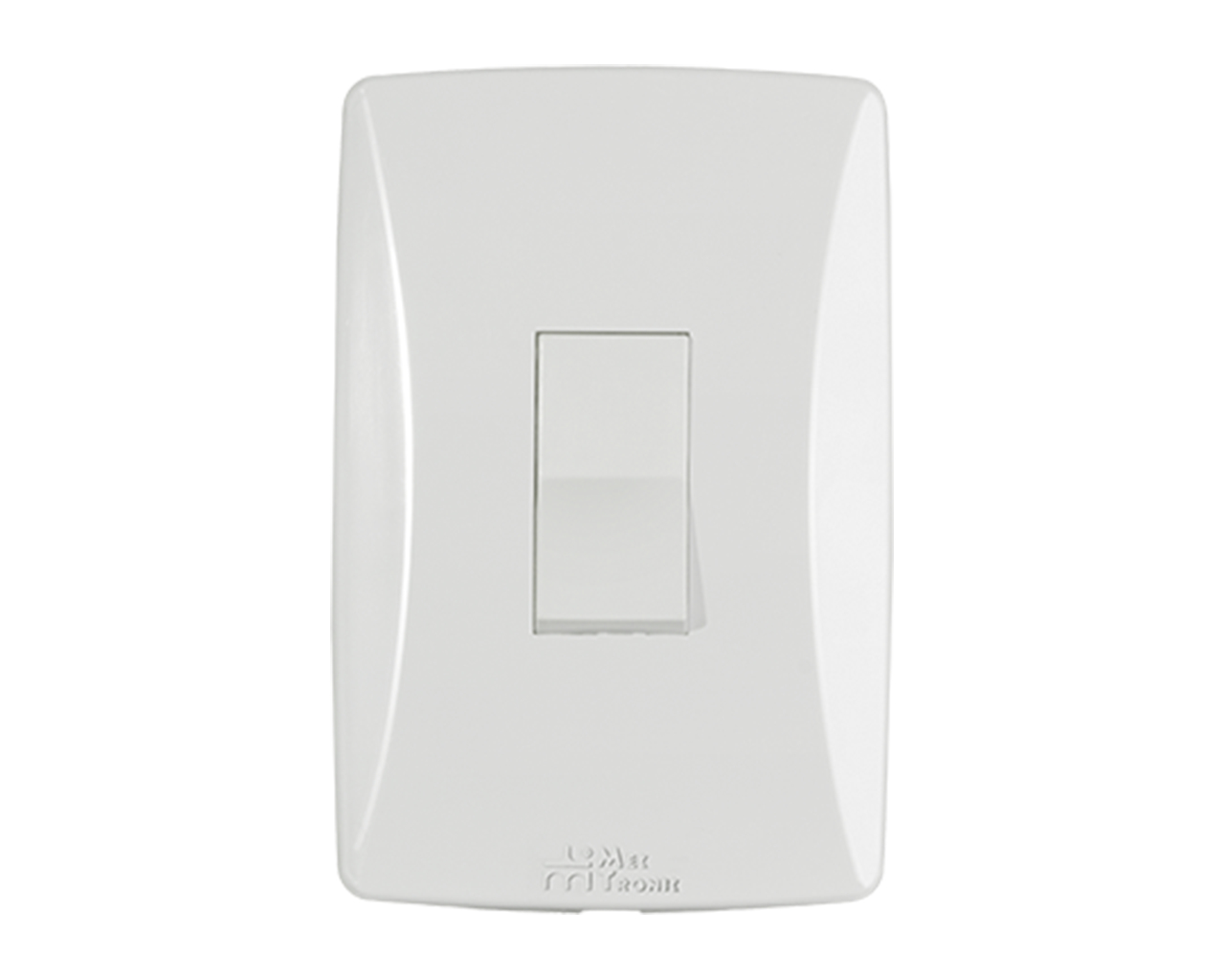 INTERRUPTOR PETRA SOFT SIMPLES VERTICAL COM PLACA S-E1VP-81001v
