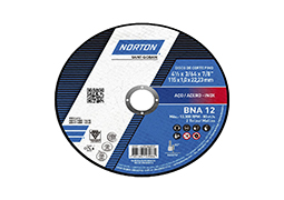 DISCO DE CORTE PARA AÇO INOX BNA 115x1,0x22,2MM
